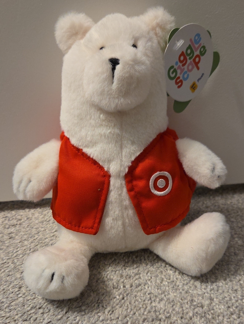 Gigglescape | 7" Bear Plush with Target Vest